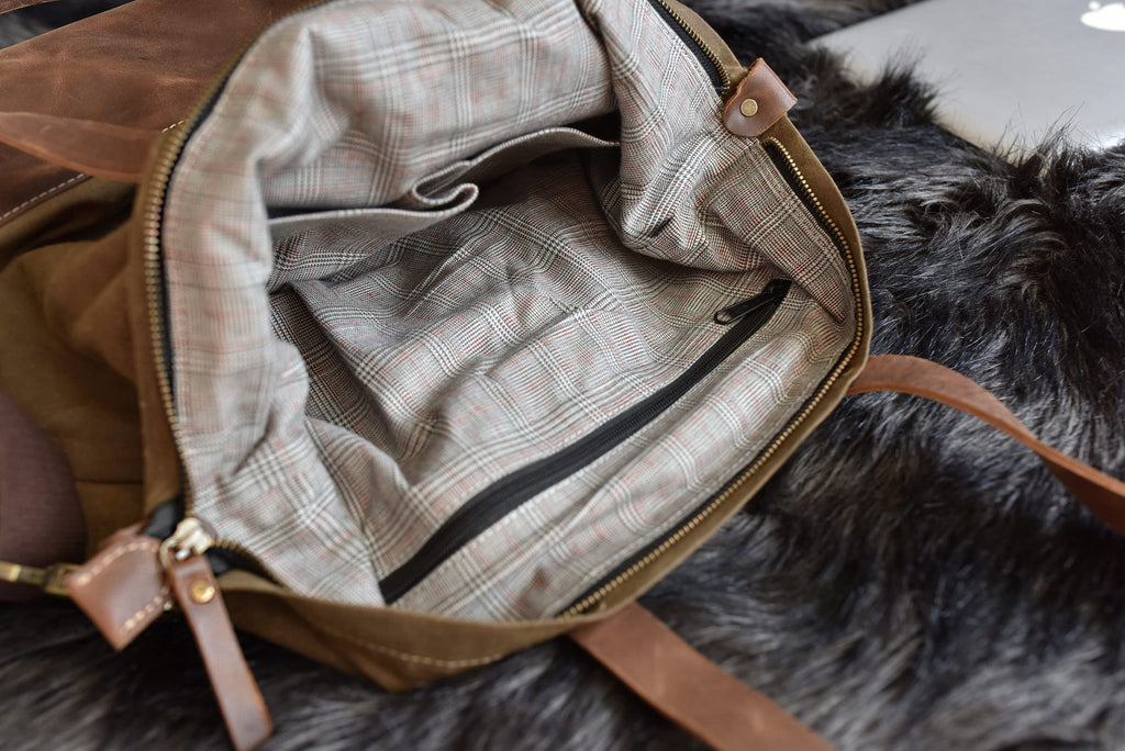 Bolso de tela para novio