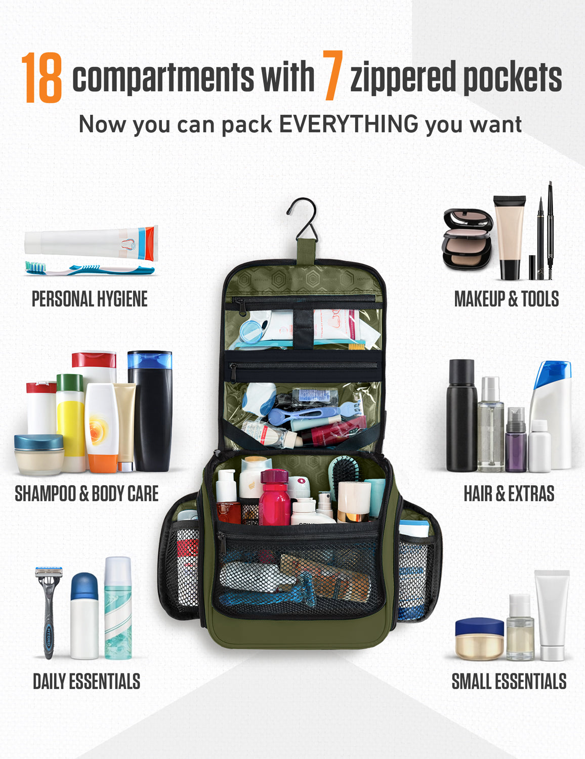 Hanging Travel Toiletry Bag