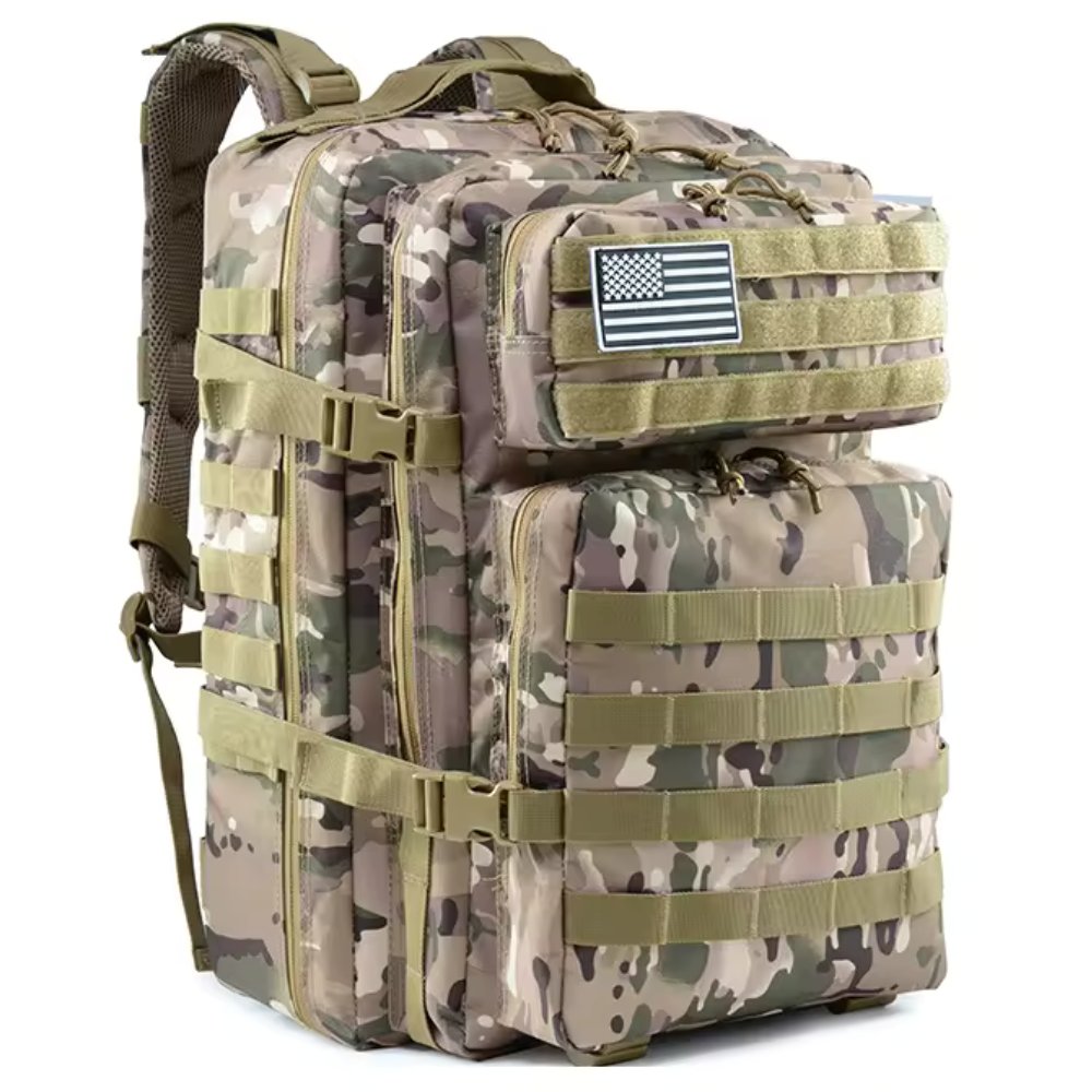 Mochila táctica de 42 litros con parche de EE. UU.